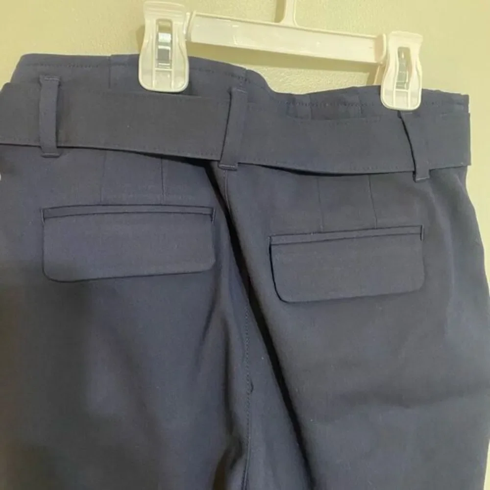 Gap Navy Blue True Indigo Hi-Rise ‎ Belted Cropped Pants, SIZE 0
